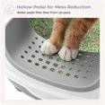 thumbnail image 4 of Fully Enclosed Cat Litter Box, Large Hooded Kitty Litter Pan with Flip-Top, Odor Control & Anti-Tracking, for Cats Up to 22 lbs, Detachable Design with Scoop, 4 Colors, 4 of 8