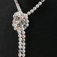 thumbnail image 4 of Necklace 1920s Beads Cluster Long Pearls Necklace, 4 of 7