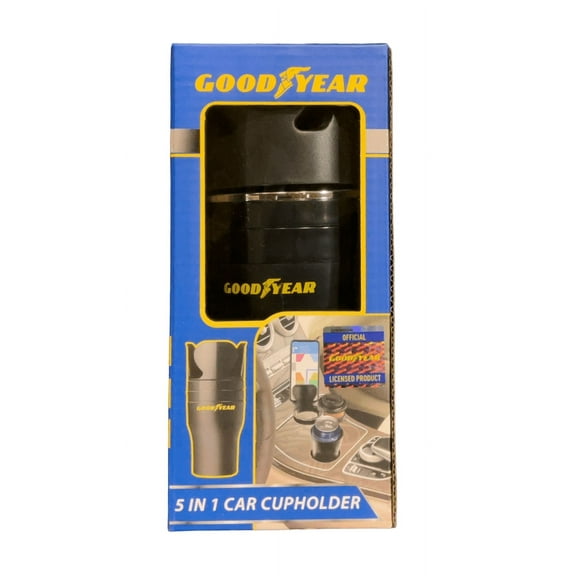 5 in 1 Car Cupholder Phone Holder and Storage Holds 3 Cups