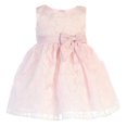 thumbnail image 2 of Girls Burnout Floral Design On Organza Easter Spring Dress 3T, Pink, 2 of 2