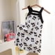 thumbnail image 2 of Vestido de verano para niñas con tirantes y estampado floral de seda helada, 2 of 6