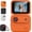 Orange, variant on Action Camera 4K 360°, Multi-Functional Flip Screen Action Camera with 143° Wide Angle Lens, Anti-Shake POV Sport Cameras,Compact Panoramic Action Cameras,Waterproof Case for Travel (White,32G)