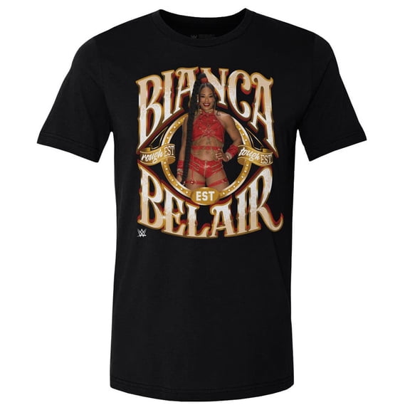 Men's 500 Level Black Bianca Belair Name T-Shirt
