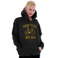 thumbnail image 3 of Bicycle Pump Tires Not Gas Eco Biker Hoodie Sweatshirt Women Men Brisco Brands S, 3 of 6