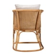 thumbnail image 4 of bali & pari Niko Bohemian Light Honey Rattan Arm Chair, 4 of 6