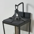 thumbnail image 2 of KAWOTI 20 in. 2-Light Sandy Black Hardwired Outdoor Wall Lantern Sconce with Clear Glass, 2 of 9