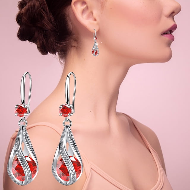 Boucles d'Oreilles Pendantes Rondes en Acier Inoxydable pour Femmes Bijoux Élégants