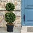 thumbnail image 2 of Haute Decor Premium Adjustable Artificial Topiary - Includes 1 Artificial Adjustable Topiary for Front Porch (Double Ball Style), 2 of 8