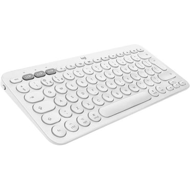 Pre-Owned Logitech K380 Multi-Device Bluetooth Keyboard for Mac with Compact Slim Profile, Off-White