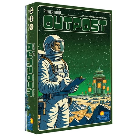 Rio Grande Games: Power Grid Outpost - Economic Strategy Game, Manage Electricity On The Space New Planet, Ages 14+, 2-6 Players, 45-90 Mins