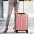 thumbnail image 4 of 2PCS Lightweight PP Luggage Set with Carry-On Suitcase and Cosmetic Case, Rose Gold, 4 of 5