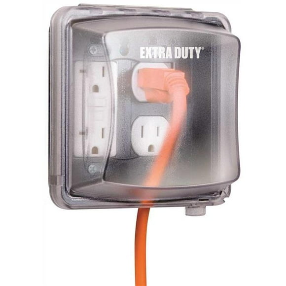 Hubbell Taymac Mm2420C Taymac Extra Duty 55-In-1 Weatherproof While-In-Use Outlet Cover Two Gang Clear