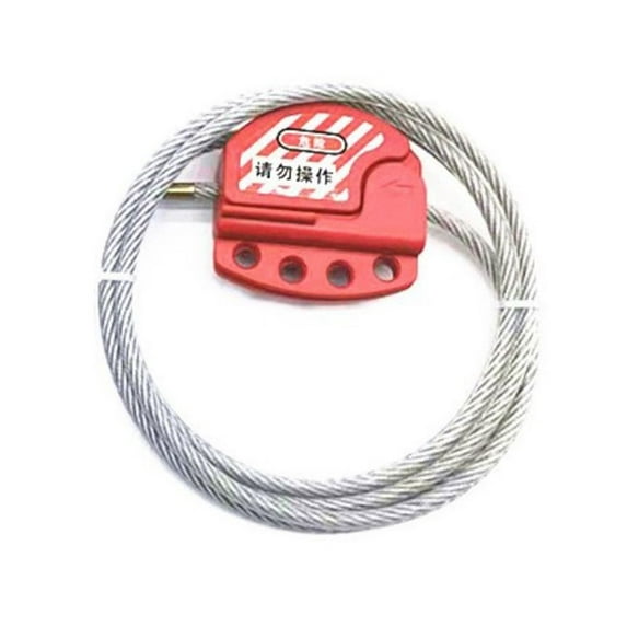 Safety Lock Energy Cable Lock Isolation Steel Cable Lock Grip Adjustable Stainless Steel LS02