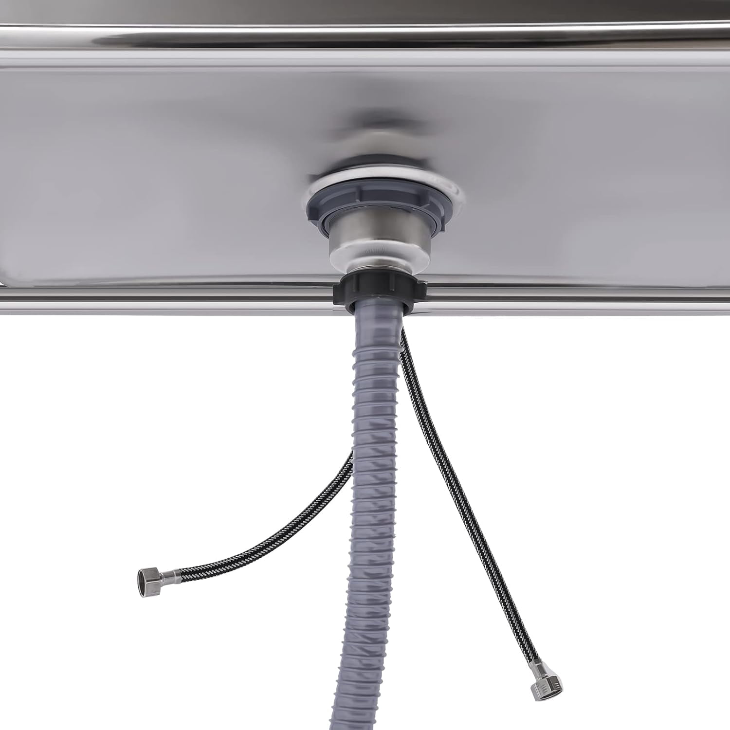 Kitchen Sink Set Commercial Single Bowl 1-Compartment Free Standing Stainless Steel Utility Sink for Restaurant, Garage, Laundry Room - Outdoor Catering Sink Station