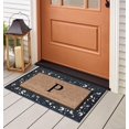 thumbnail image 3 of A1HC Natural Coir Monogrammed Door Mat for Front Door, Anti-Shed Treated Durable Doormat for Outdoor Entrance, Heavy Duty, Low Profile, Easy to Clean,Long Lasting, Front Porch Entry Rug 18"x30", 3 of 5