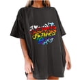 thumbnail image 1 of RKSTN T-Shirt Femme Fierté Arc-en-Ciel T-Shirts Graphiques T-Shirt à Inscription T-Shirt LGBT Égalité T-Shirts Décontractés Grande Taille Manches Courtes Hauts, 1 of 7