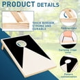 thumbnail image 3 of Outdoor Sports Toys Solid Wood Premium Cornhole Set - 3 Feet x 2 Feet Game Boards, Includes Set of 8 Corn Hole Toss Bags,Outdoor Activity Toys, 3 of 10