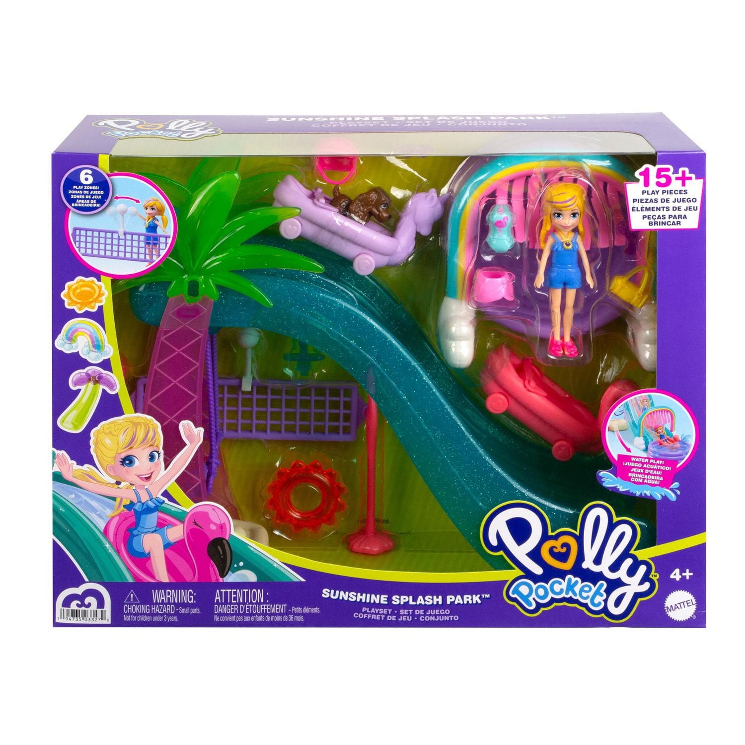 Polly Pocket Sunshine Splash Park Playset