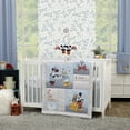 thumbnail image 3 of Disney Mickey and Friends Grey and White Changing Pad Cover, 3 of 3