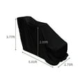 thumbnail image 4 of Outdoor Snow Blower Cover with Drawstring Waterproof Snowblower Dust-Proof Snow Blower Cover Full Protection for, 4 of 7