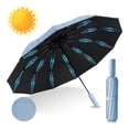 thumbnail image 1 of 60 Varillas Paraguas Plegable Automático,Paraguas de Bolsillo para Lluvia y Sol, Sombrilla Plegable Grande Resistente al Viento y Lluvia con Protección UV, Portátil para Hombres y Mujeres, 1 of 5