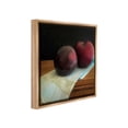 thumbnail image 4 of Stupell Industries Two Plums Still Life Food & Beverage Painting Brown Floater Framed Canvas Art Print Wall Art, 25 x 25, 4 of 10