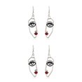 thumbnail image 1 of Pendientes colgantes de cara delicada Sonducket dorado plateado, 1 of 6