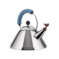 thumbnail image 2 of Pava Alessi 9093 de acero inoxidable de 2 L con mango azul, 2 of 4