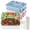 Colorful-4, variant on LIZEVINC Home Bento Box Containers,4 Pack Compartment bento boxes for lunch with lids,Stackable & Reusable Food Storage Snack Containers for adult with Utensils & Transparent Lids, Microwave Dishwash
