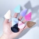 thumbnail image 1 of Borla de polvo triangular, borla de terciopelo corta, borla de polvo de pie, borla de terciopelo para maquillaje, esponja súper suave de doble cara, borla de polvo negra en caja, 1 of 6