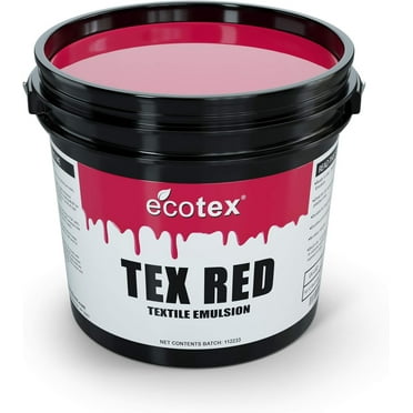 Ecotex Tex Red HV High Viscosity Textile Screen Printing Emulsion Quart - 32 oz.