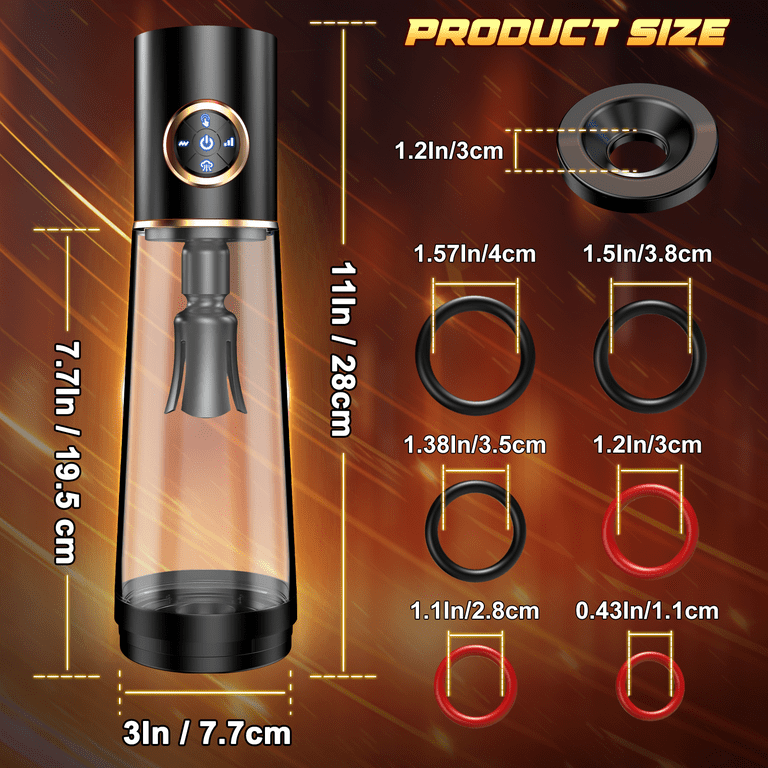 Penis Pump for Men with Suction, Waterproof, Black, 8 Count - Walmart.com
