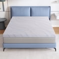 thumbnail image 2 of Lecuneey Queen Mattress Topper, 3 Inch Memory Foam Mattress Topper with Removable & Washable Cover, White, 2 of 8