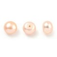 thumbnail image 3 of 11pairs Grade 6A Cultured Freshwater Pearl Beads Half Drilled Half Round Beads Pink 8~8.5x6mm Hole: 1mm, 3 of 5