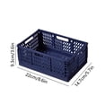 thumbnail image 3 of HLONK Foldable Crate with Handles Collapsible Storage Bins Plastic Crates Organizer  Folding Storage Containers Stackable Basket Box for Home Office Shelves Kitchen Bedroom Bathroom, 3 of 5