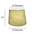 thumbnail image 2 of Eangee 14 Inch Tapered Drum Shade Green, 2 of 4