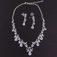 thumbnail image 2 of Crown Zircon Necklace Jewelry Set for Decoration 1Set, 2 of 2
