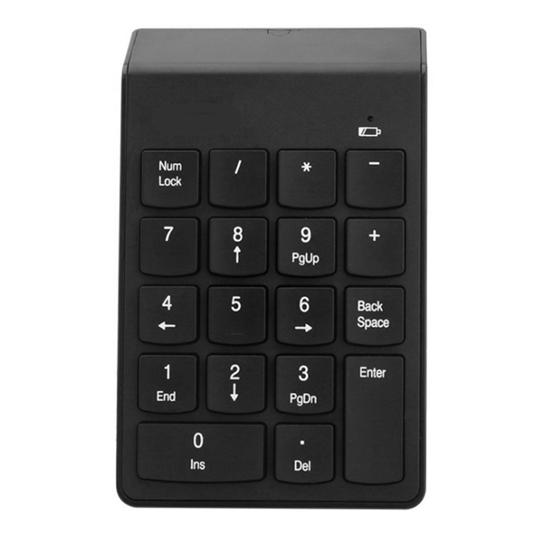 ASHATA 2.4G Wireless Keypad Portable Number Keyboard with LCD Display,Number Keypad Wireless for Microsoft/Android/iMac