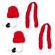 thumbnail image 1 of Bienvenido 2 juegos de gorro lindo para mascotas, bufanda, gorro de Papá Noel para mascotas, accesorios simples para la cabeza, 1 of 5