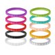 thumbnail image 5 of 10 piezas mujeres hombres 3 mm de ancho de goma flexible de silicona boda de banda joyería deportiva Yinane Banda del anillo del dedo del silicón, 5 of 8