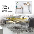 thumbnail image 2 of LAVANE 8 Inch / 20 cm Hairpin Furniture Legs, Set of 4 Heavy Duty Modern Industrial Metal Table legs with Rubber Floor Protectors & Screws for DIY Cabinet Bench Sofa Couch Ottoman&nbsp;Chair Black, 2 of 8