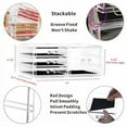 Cq acrylic Clear Cosmetics .. Organizer Stackable Makeup Storage
