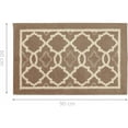 thumbnail image 2 of Felpudo de interior, moderno, absorbente, lavable a máquina, antideslizante, para entrada, interior, exterior, puerta trasera, pasillo, 60 x 90 cm, color beige, 2 of 5