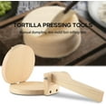 thumbnail image 3 of Jinsinto Wooden Tortilla Press Dumpling Skin Maker Chapati Press Roti Taco Corn Maker Pressing Tools Kitchen Gadgets Accessories, 3 of 5