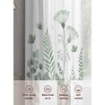thumbnail image 6 of Sage Green Spring Floral Sheer Curtains 63 Inch Length 2 Panels Set, Watercolor Elegant Pastoral Flowers Voile Window Treatment Curtains Sheers Drapes for Bedroom/Living Room/Kitchen 52x"63"x2, 6 of 7