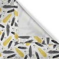 thumbnail image 5 of Ambesonne Feather Grommet Curtain, Bohemian Exotic Plumage, 50" x 96", Grey Yellow, 5 of 6