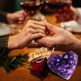 thumbnail image 4 of Isvgxsz Amethyst Crystal Cluster Heart Stones and Healing Crystals Gemstones Natural Amethyst Stone Mineral Geodes Reiki Energy Gifts for Women Men, 4 of 4