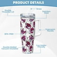 thumbnail image 5 of Pofeuu Tulips Flowers Print 40oz Ice Bully With Handle And Straw Stainless Steel Vacuum Insulated Cup And 2 In 1 Straw Lid, 5 of 8