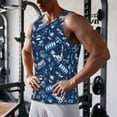 thumbnail image 6 of Haiem Blue Bus Men Workout Tank Top Gym Bodybuilding Sleeveless Muscle T Shirts Athletic Tank Breathable Workout Shirt-, 6 of 8