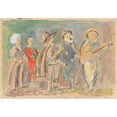 thumbnail image 2 of Zygmunt Waliszewski 24x18 Gold Ornate Framed and Double Matted Museum Art Print Titled - Singing Boys (1934), 2 of 4